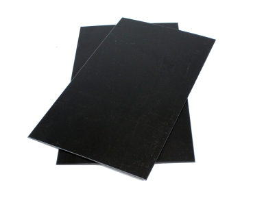 Polystyrolplatten schwarz, 2 x 195 x 330 mm